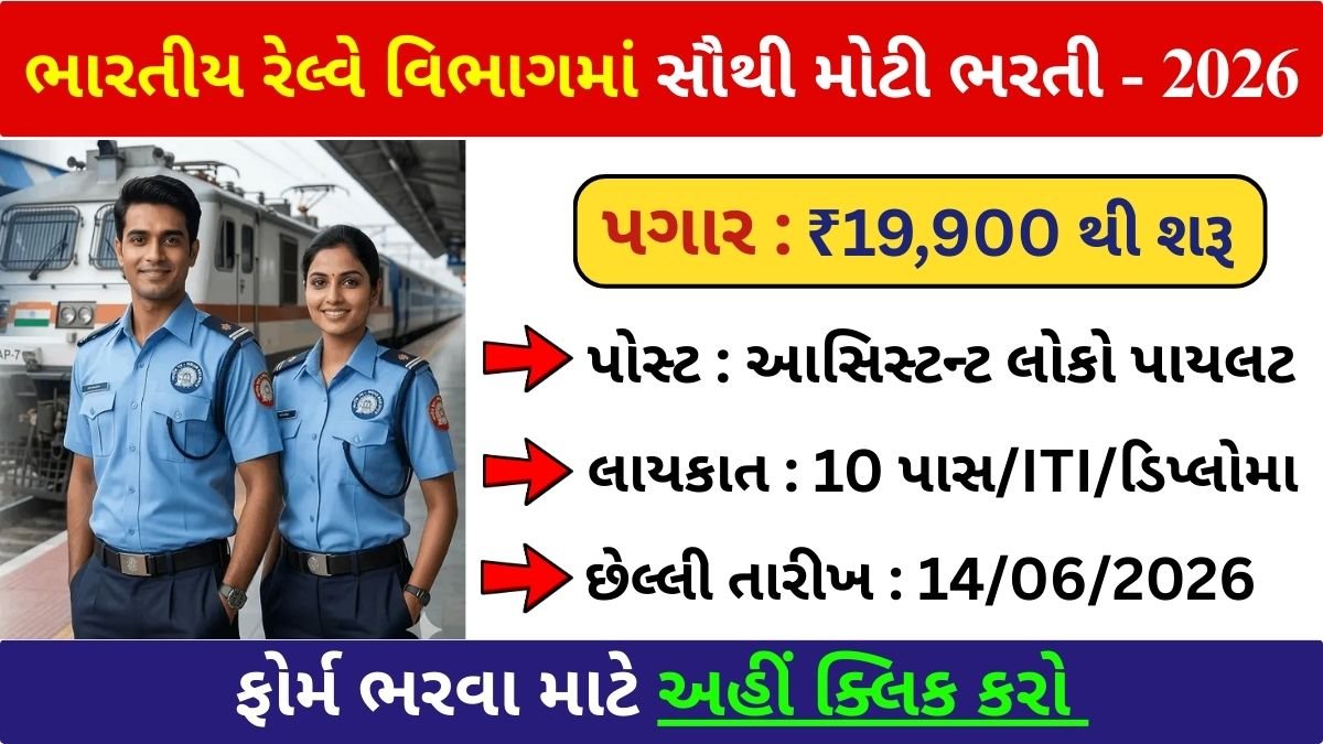 RRB Assistant Loco Pilot Recruitment 2026